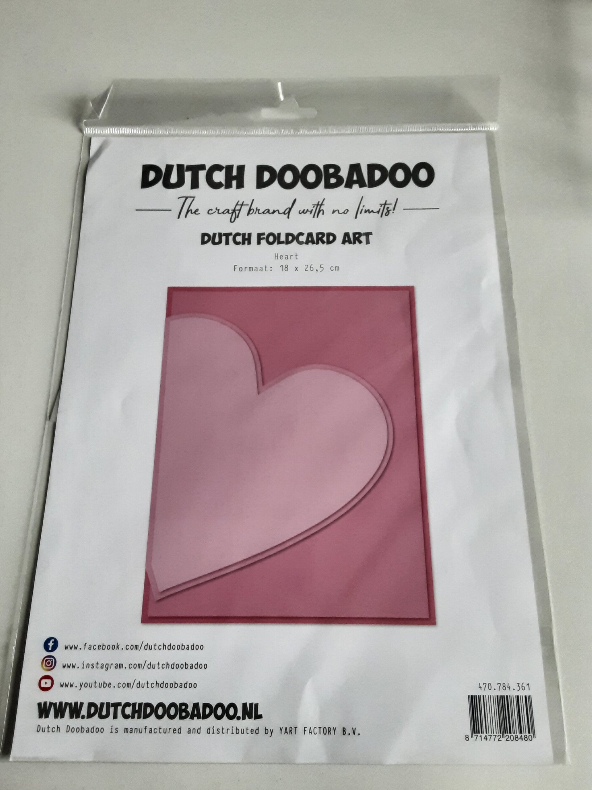 Dutch Doobadoo foldcard art Heart
