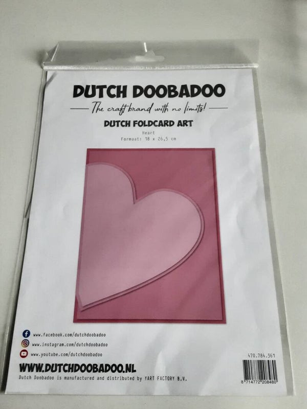 Dutch Doobadoo foldcard art Heart