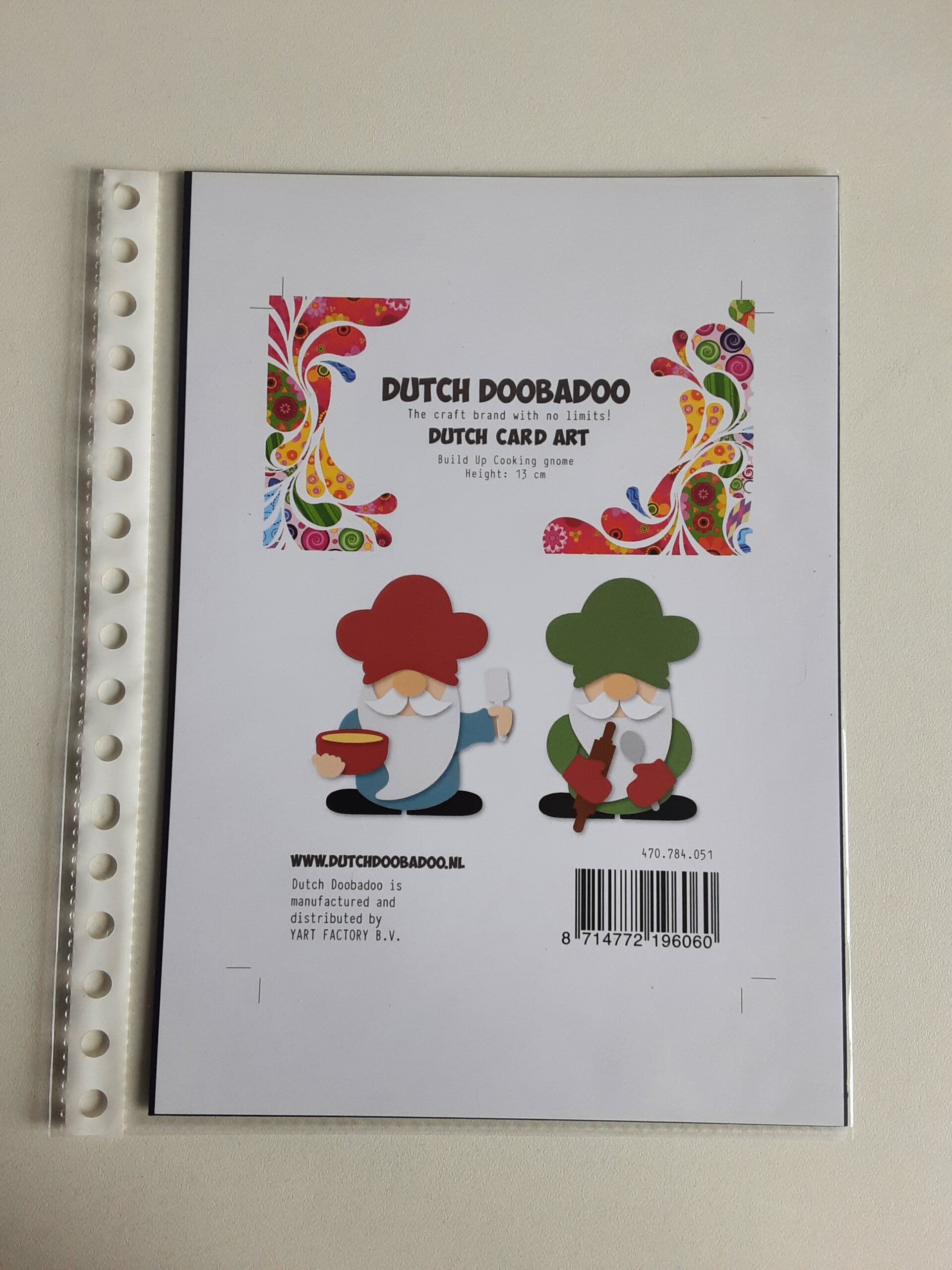 Dutch Doobadoo card art build up cooking gnome