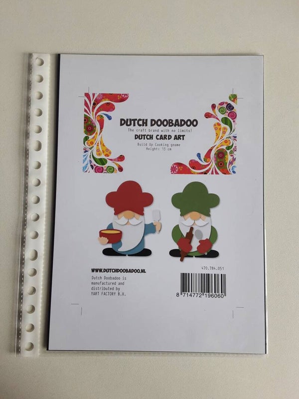 Dutch Doobadoo card art build up cooking gnome