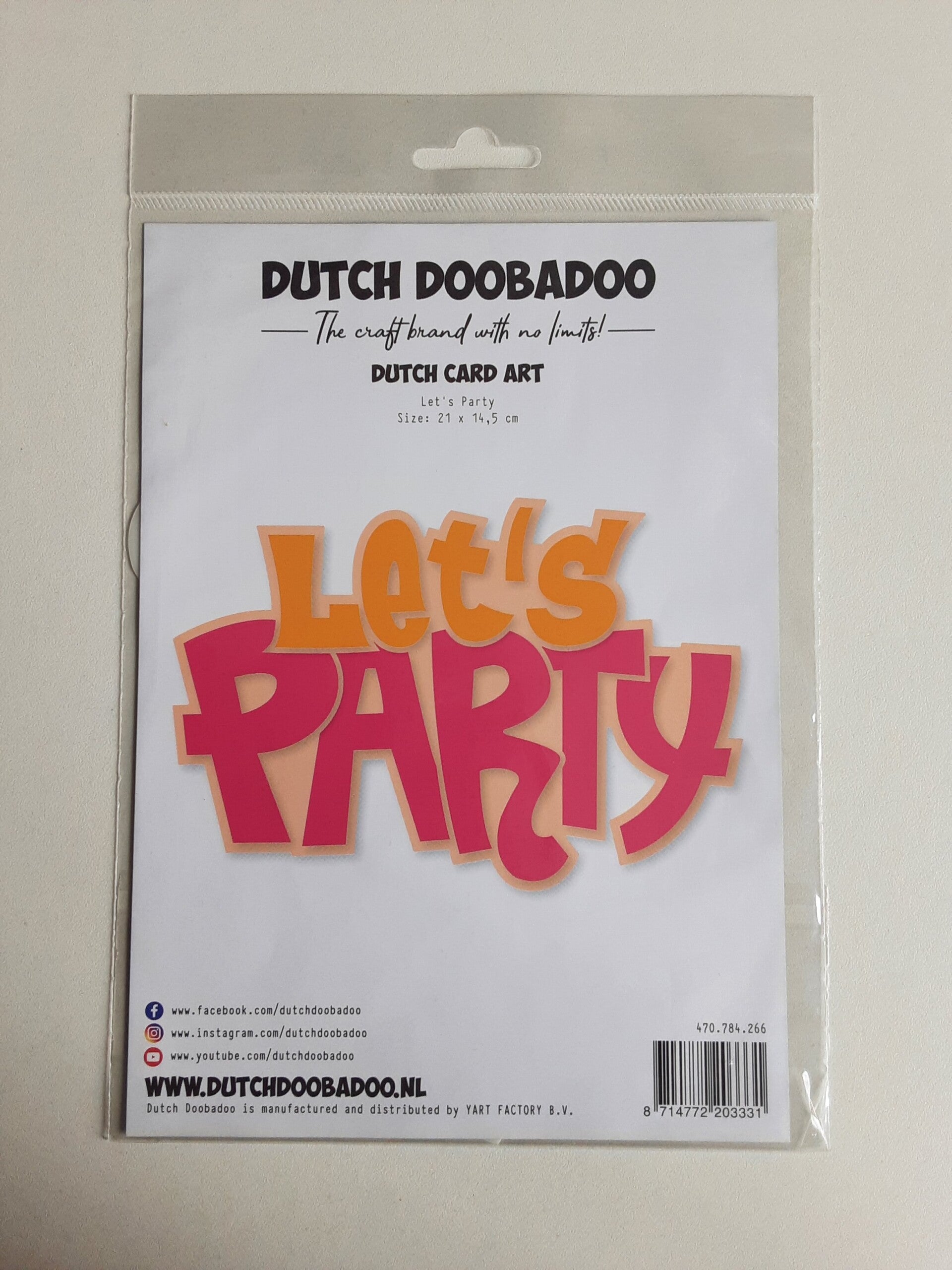 Dutch Doobadoo card art Let's party