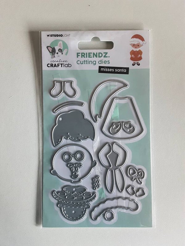 Creative Craftlab friendz cutting dies misses santa