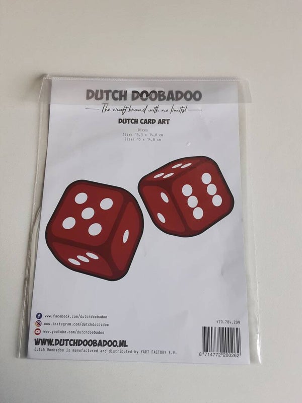 Dutch Doobadoo card art Dices