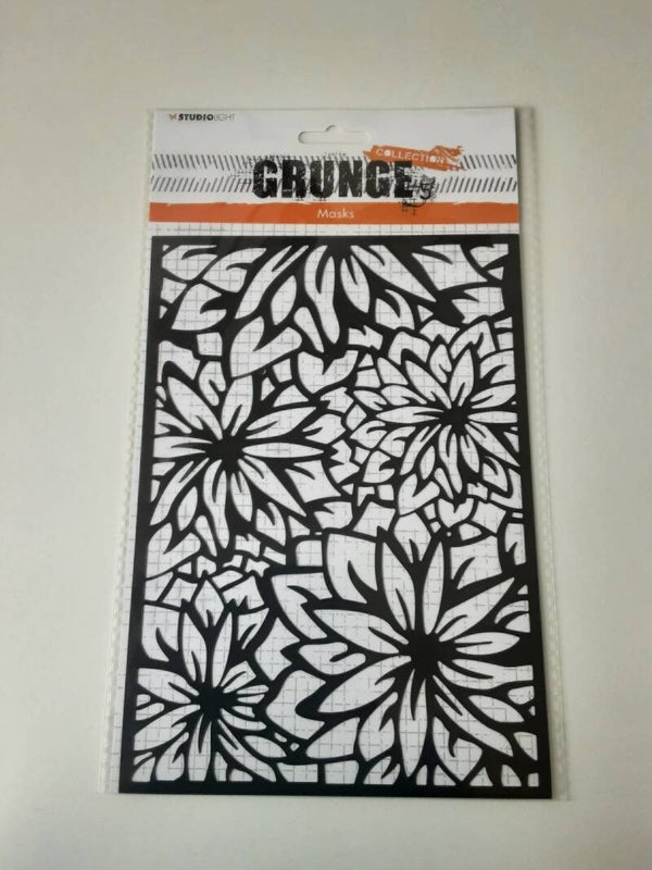 Studiolight mask stencil A5 grunge Flower background