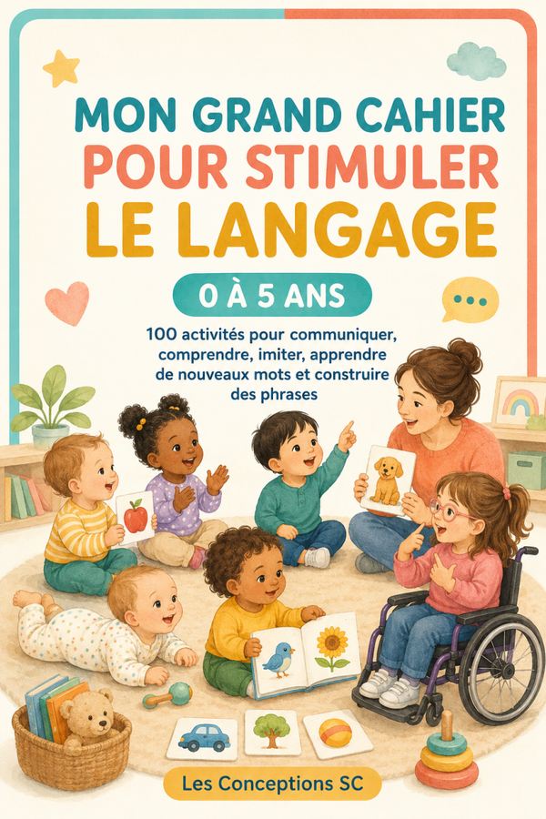 Mon grand cahier de stimulation du langage