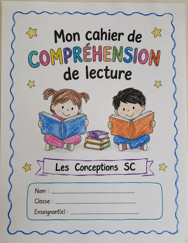 Cahier de compréhension de lecture