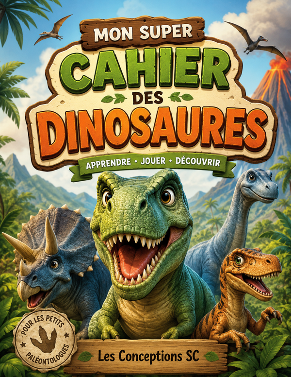 Cahier sur les dinosaures