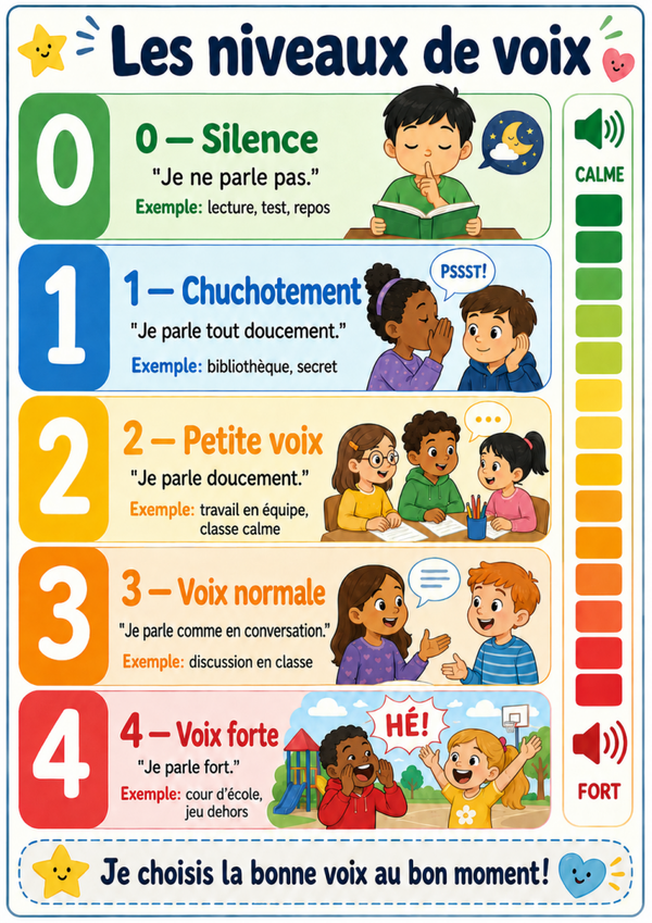 Affiche ton de la voix