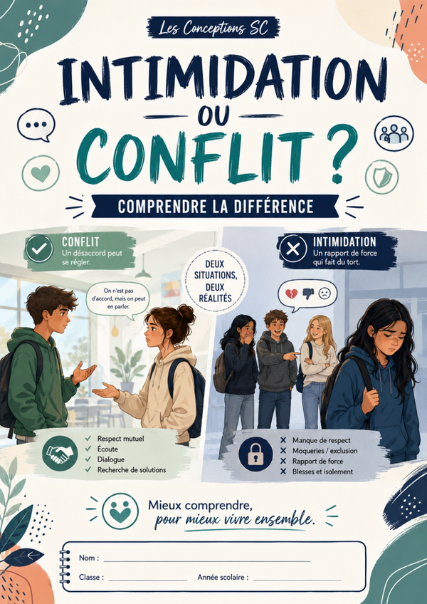 Cahier intimidation ou conflit?