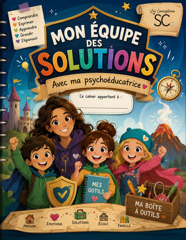 Cahier je travaille avec ma psychoéducatrice