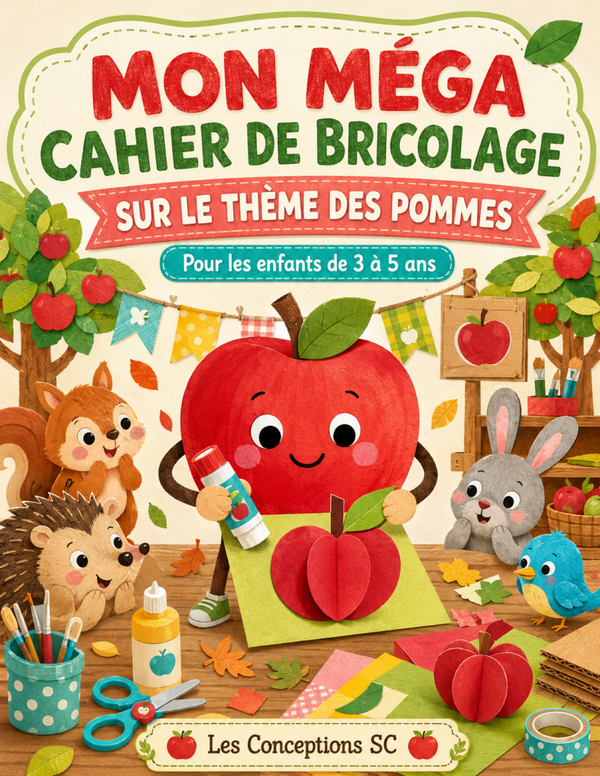 Cahier de bricolage sur les pommes