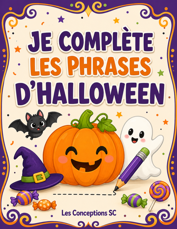 Je complète les phrases d'Halloween