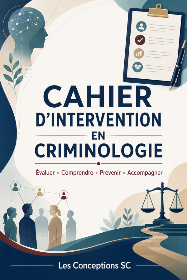 Cahier d'intervention en criminologie