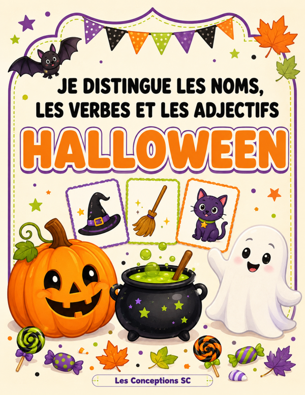 Je distingues noms, verbes et adjectifs