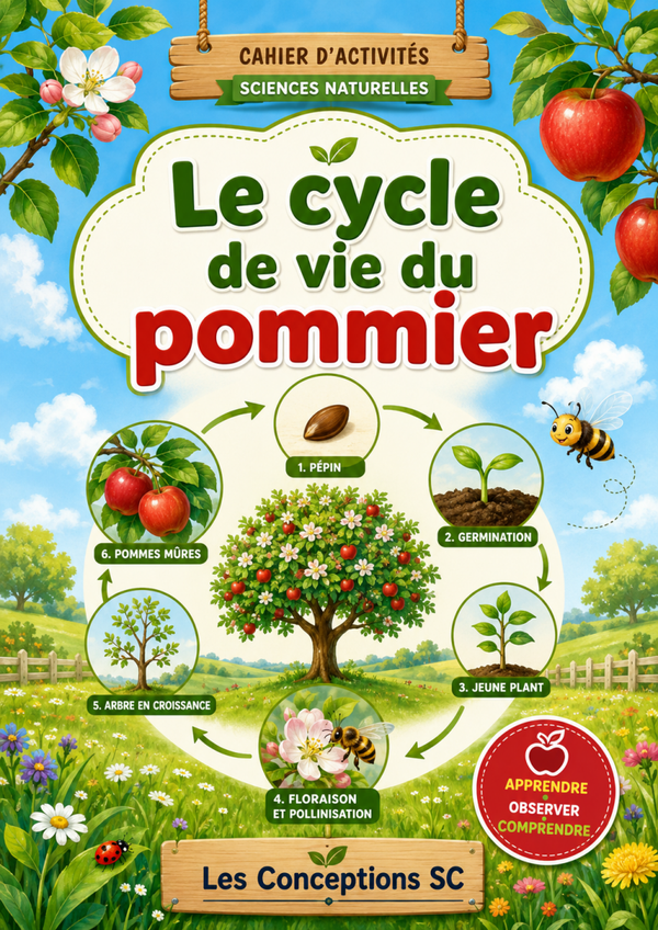 Le cycle de vie du pommier