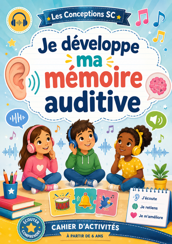 Cahier " Je développe ma mémoire auditive"