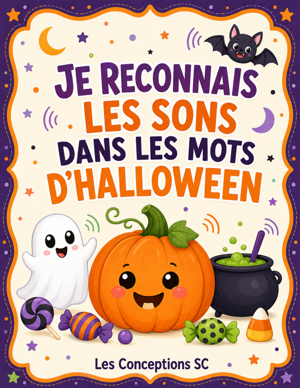 Je reconnais les sons dans les mots d'Halloween
