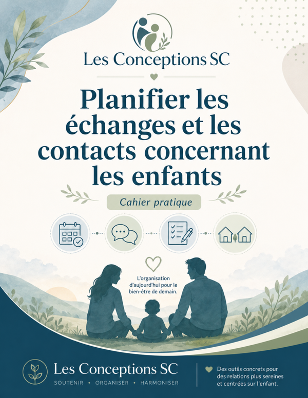 Planifier les échanges et les contacts concernant les enfants