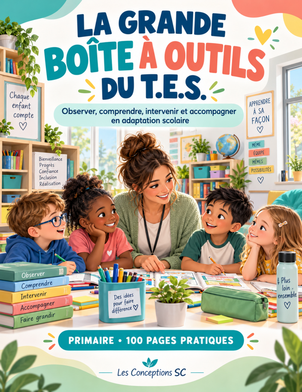 La grande boîte à outils T.E.S. adaptation scolaire primaire