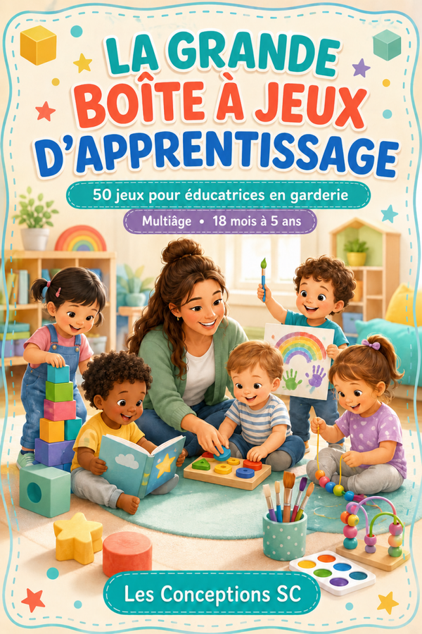 La grande boîte à jeux d'apprentissage