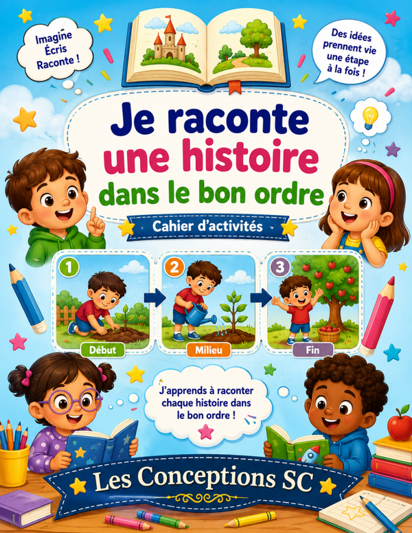 Cahier " Je raconte une histoire dans le bon ordre"