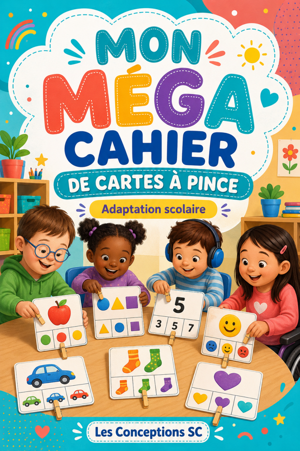 Méga cahier de cartes à pince