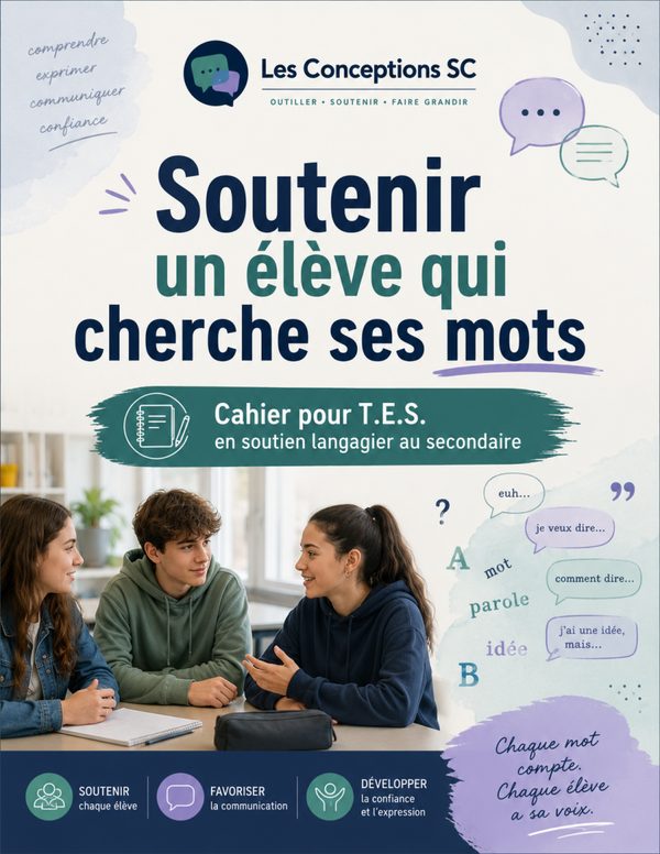 Cahier " soutenir un élève qui cherche ses mots"