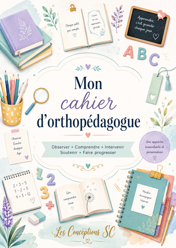 Mon cahier d'orthopédagogue
