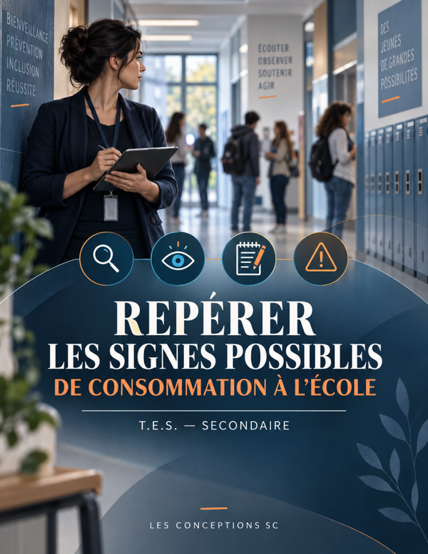 Repérer les signes possibles de consommation à l'école