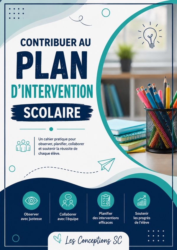 Contribuer au plan d'intervention scolaire