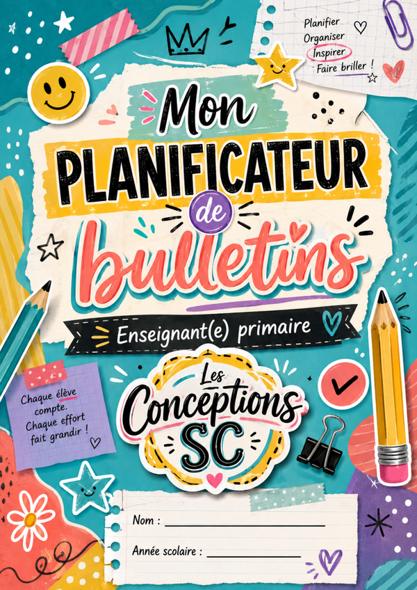 Planificateur de bulletins pour enseignant primaire