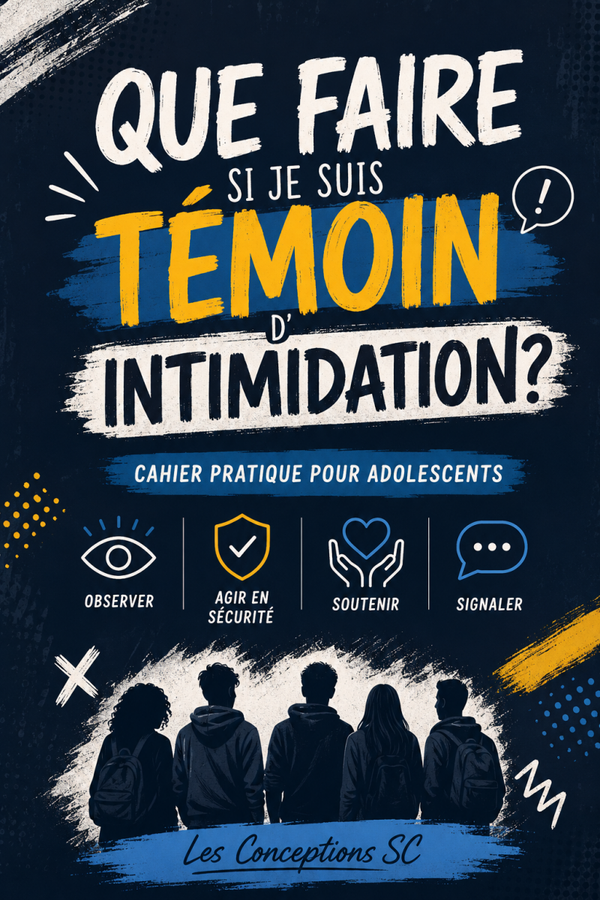Cahier " Que faire si je suis témoin d'intimidation"
