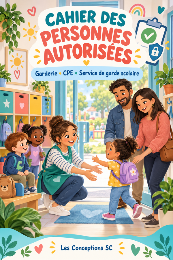 Cahier des personnes autorisées