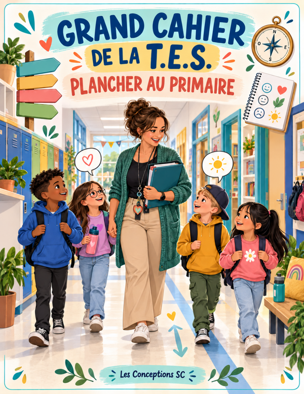 Grand cahier de la T.E.S. plancher au primaire