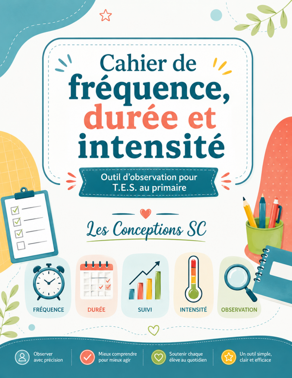 Cahier de fréquence, durée et intensité