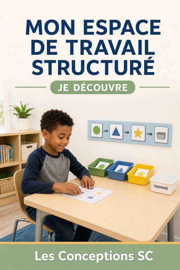 Mon espace de travail structuré