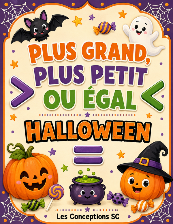 Plus grand, plus petit ou égal