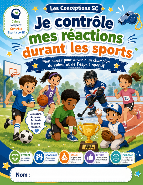 Cahier je contrôle mes réactions durant les sports