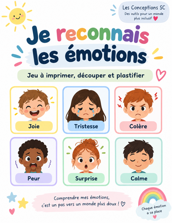 Jeu je reconnais les émotions