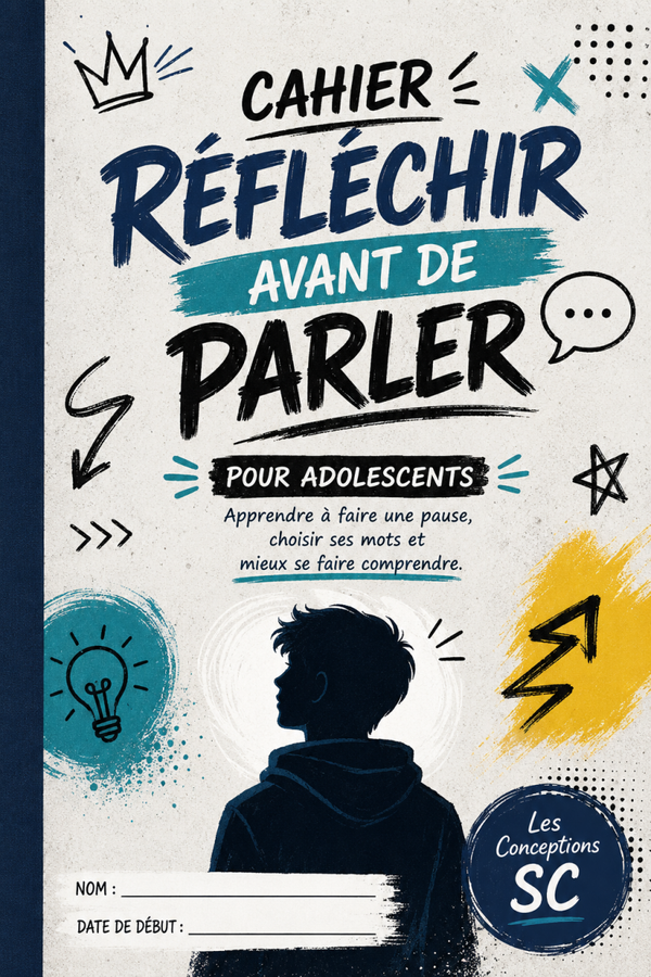 Cahier réfléchir avant de parler