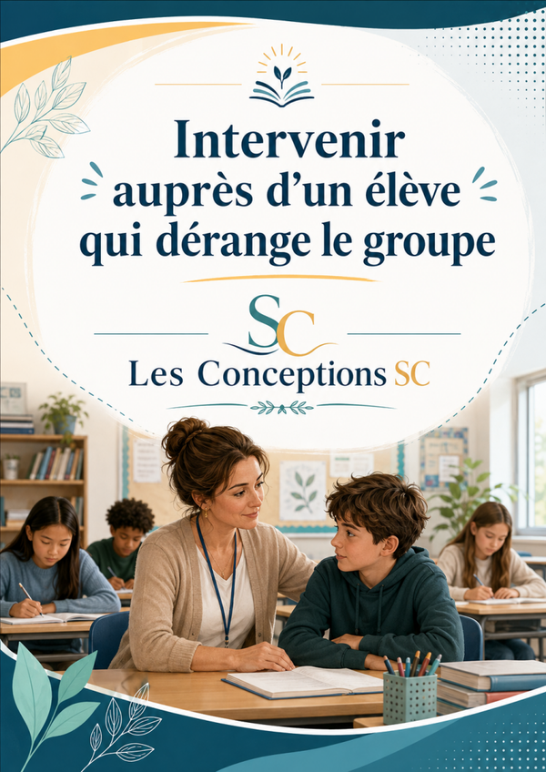 Intervenir auprès d'un élève qui dérange le groupe