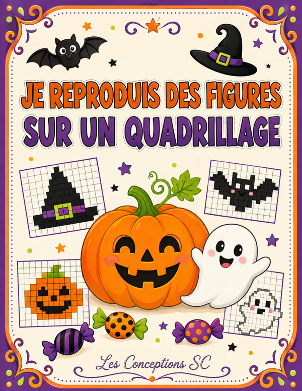 Je reproduis des figures sur un quadrillage
