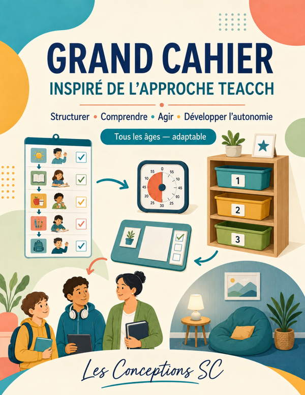 Cahier inspiré de l'approche TEACCH
