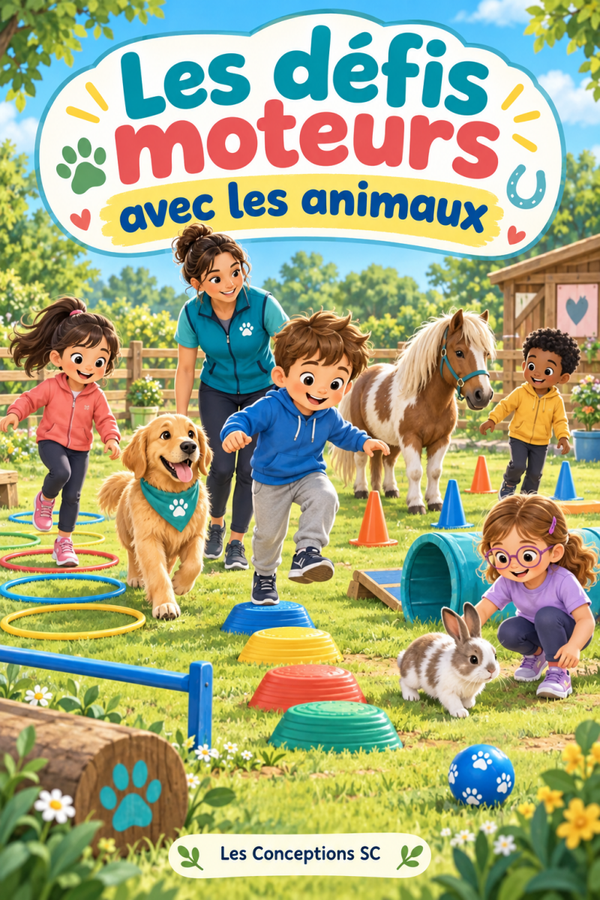 Les défis moteurs avec les animaux