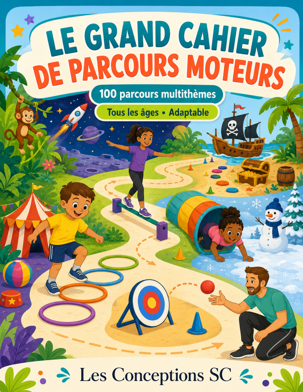 Grand cahier adaptable de parcours moteurs