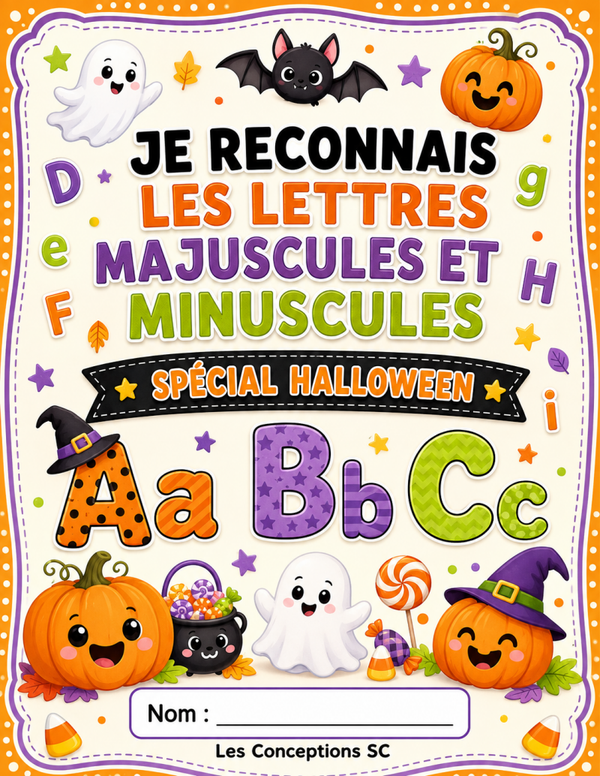 Je reconnais les lettres majuscules et minuscules