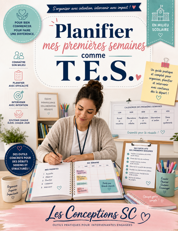 Planifier mes premières semaine
