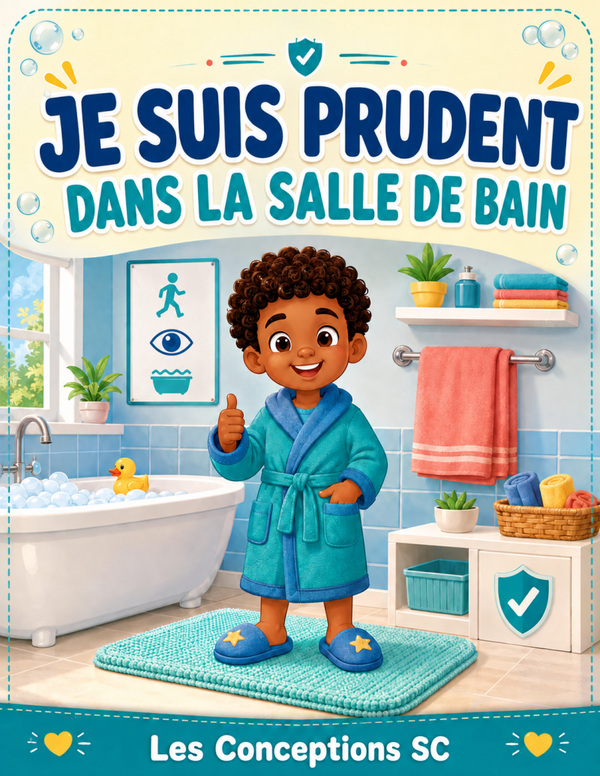 Je suis prudent dans la salle de bain
