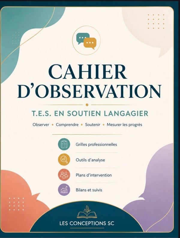 Cahier d'observation soutien langagier
