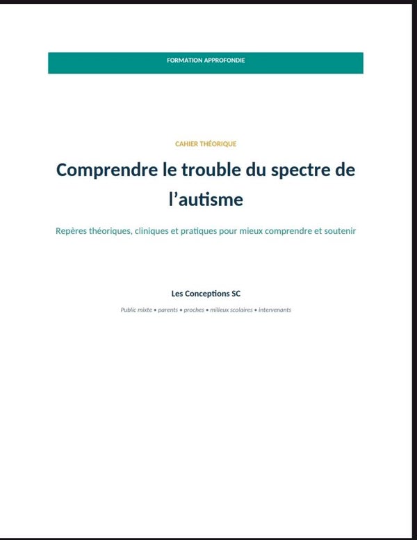Comprendre le trouble du spectre de l'autisme